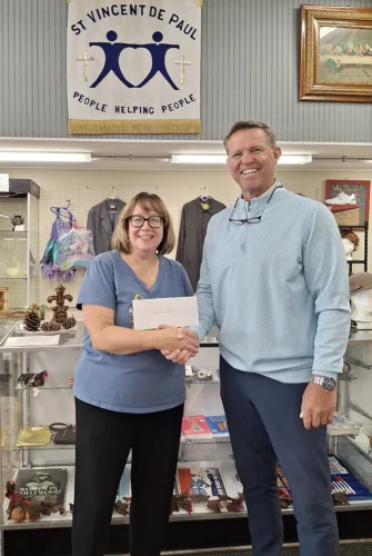 St. Vincent de Paul Food Pantry donation